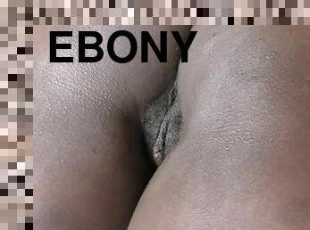 Beautiful ebony ass fucked in doffystyle and creampied