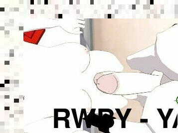 RWBY - Yang and Ruby rubbing penis