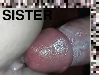 Stepsister wants my cum in her so she proves she can make me cum hard