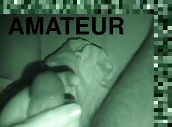 Fucking her in the middle of the night (night vision)