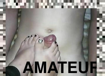 amateur, pieds, fétiche, bite