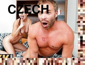 RIM4K. Man gets his dirty dream fulfilled after Czech wife catches him jerking off
