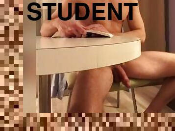 nudists, studente, milzīgs-dzimumloceklis, homoseksuāls, solo