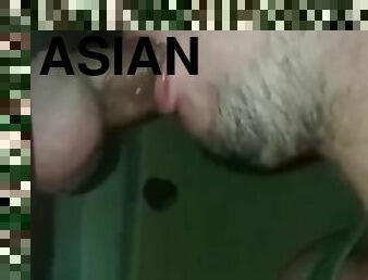 asiatique, fellation, énorme-bite, gay, musclé, minet, bite