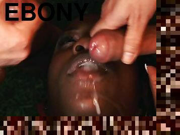 ebony milf hardcore threesome