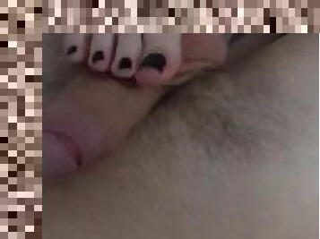 Girlfriend footjob