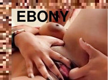 Ebony teen from goth egirl to wet slut in under a minute