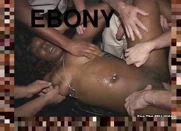 Braces Teen Ebony Slut Theater Gangbang