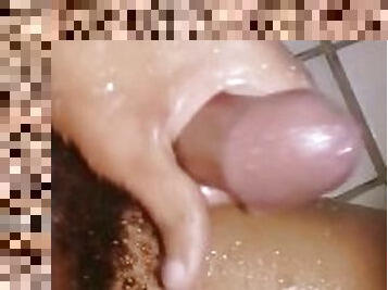 Masturbating Cock In A Public Shower and Quick Cumshot!!! - Quick Busttt