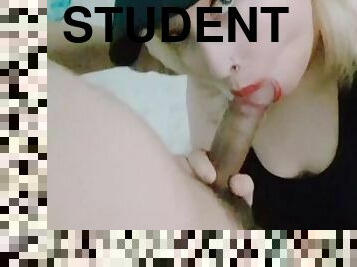 student sucks my dick to pass the subject