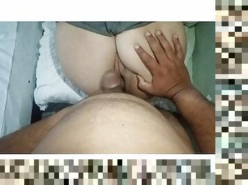 cul, amateur, anal, énorme-bite, ados, indien, couple, douleur, bite