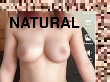 TikTok Trend Bouncing My Big Natural British Tits