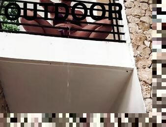 Would you like an outdoor pee shower like this??