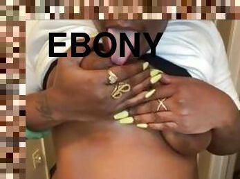 JUICY Suckable Ebony Titty Play