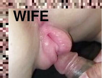 My wife’s beautiful pumped pussy