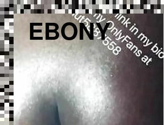 Ebony fucks huge cucumber bigger than dick