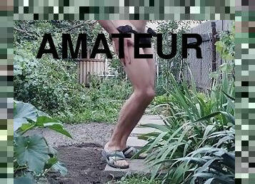 amateur, solo, jardin