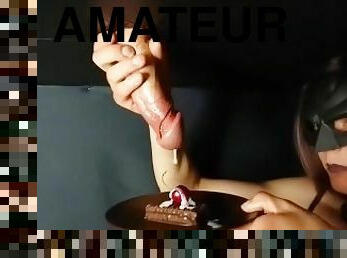 amateur, fellation, ejaculation-sur-le-corps, maison, branlette, bdsm, couple, point-de-vue, trou-de-la-gloire, ejaculation