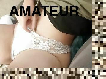 masturbation, orgasme, chatte-pussy, russe, amateur, babes, culotte, solo, humide, brunette