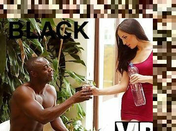 BLACK4K. Visit to gym ends for black guy with anal sex with sexy manager
