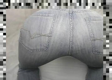 paroasa, anal, gay, pov, stramta, calarind, dildo, jeans, baietel