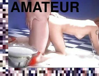 cul, amateur, ejaculation-sur-le-corps, ados, hardcore, bout-a-bout, masque, dure