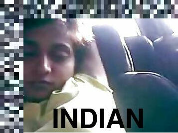 Sexy Indian MILF Taking a Nap in a Car