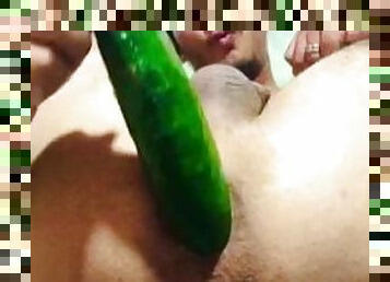 gigantisk, anal, porrstjärna, arabisk, creampie, sprut, dildo