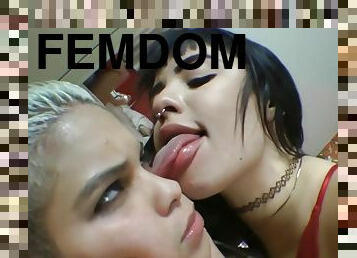 Femdom Kissing