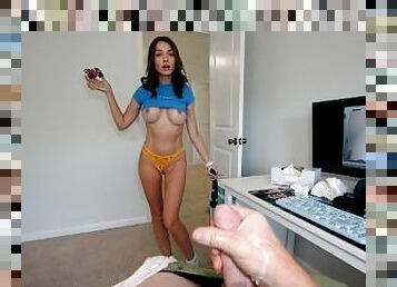 WTF Step Bro! You're Watching Me Masturbate With A Spy Drone