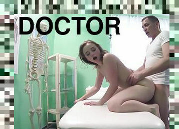 Young nympho Lady Bug gets fucked by horny doctor