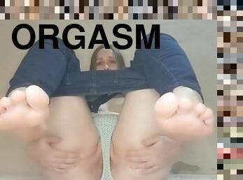 Belleza de mujer - control del orgasmo  en pantalón de jeans - pornohub free