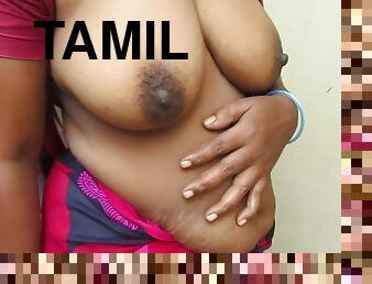 Tamil Aunty Standing To Show Her Boobs Very Hot