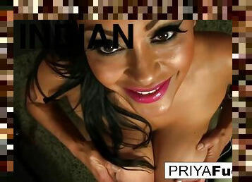 Priya Rai - Big Tittied Indian Milf Masturbates In The Studio