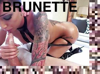 cul, anal, jouet, butin, point-de-vue, humide, brunette