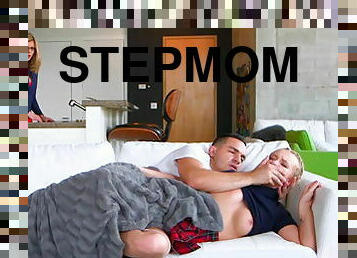 Sharing cum with stepmom