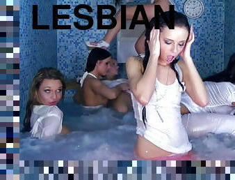 Lesbian pool party