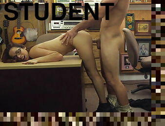 College student banged in my pawn shop!