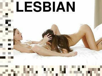 lesbo-lesbian, ruskeaverikkö, pikkurintainen