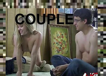 2 Couples Play An Adult Version of Spin-The-Bottle