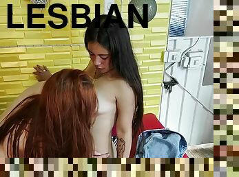 Maite and Mariana, two best friends, decided to record their first lesbian sex.