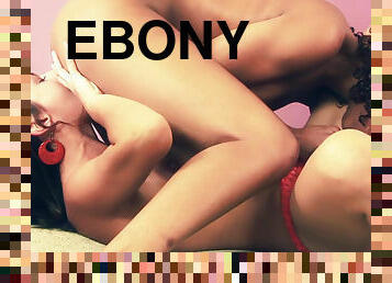 Ebony cutie Riley Reid teach her girlfriend Jade Baker lesbian sex