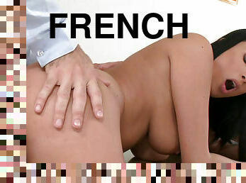 Foreign French teacher Anissa Kate can't control her lust