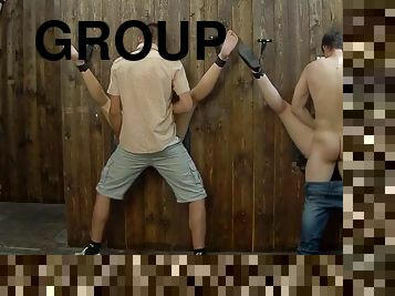 hardcore, sexe-de-groupe, trou-de-la-gloire, jeune-18, tchèque, trou-du-cul