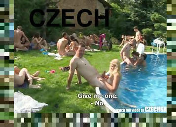 Czech open air sex party with huge crowd of real amateurs