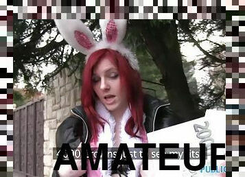 Frolic Easter Bunny Girl Gets Fucked For Cash On The Street