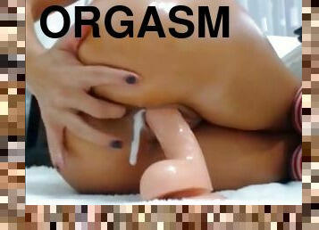 röv, masturbation, orgasm, fitta-pussy, kvinnligt-sprut, amatör, hardcore, hemmagjord, latinska, knubbig