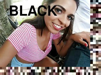Latina hottie Vienna Black jerked off BBC before riding it