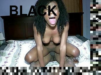 black skinny teen rides thick pale cock