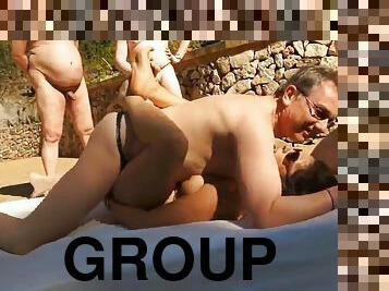 gammal, fru, cumshot, gruppknull, gruppsex, ung18, äldre, bedragen, gammal-och-ung, coed